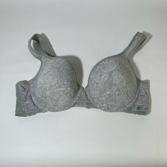 Lucky Brand Gray and Pink Underwire Bra with Molded Cups - Picture 1 of 3